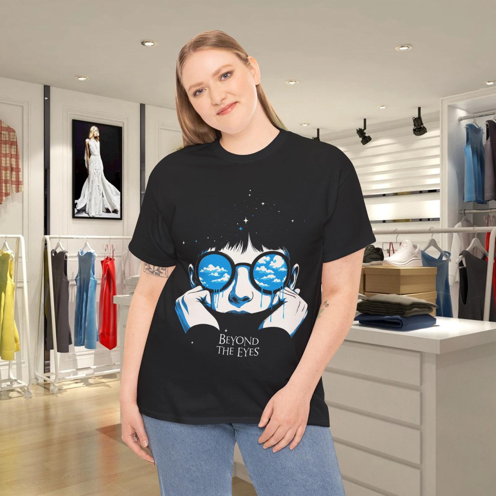 Beyond the Eyes Surreal Sky Vision Art Tee T-Shirt S