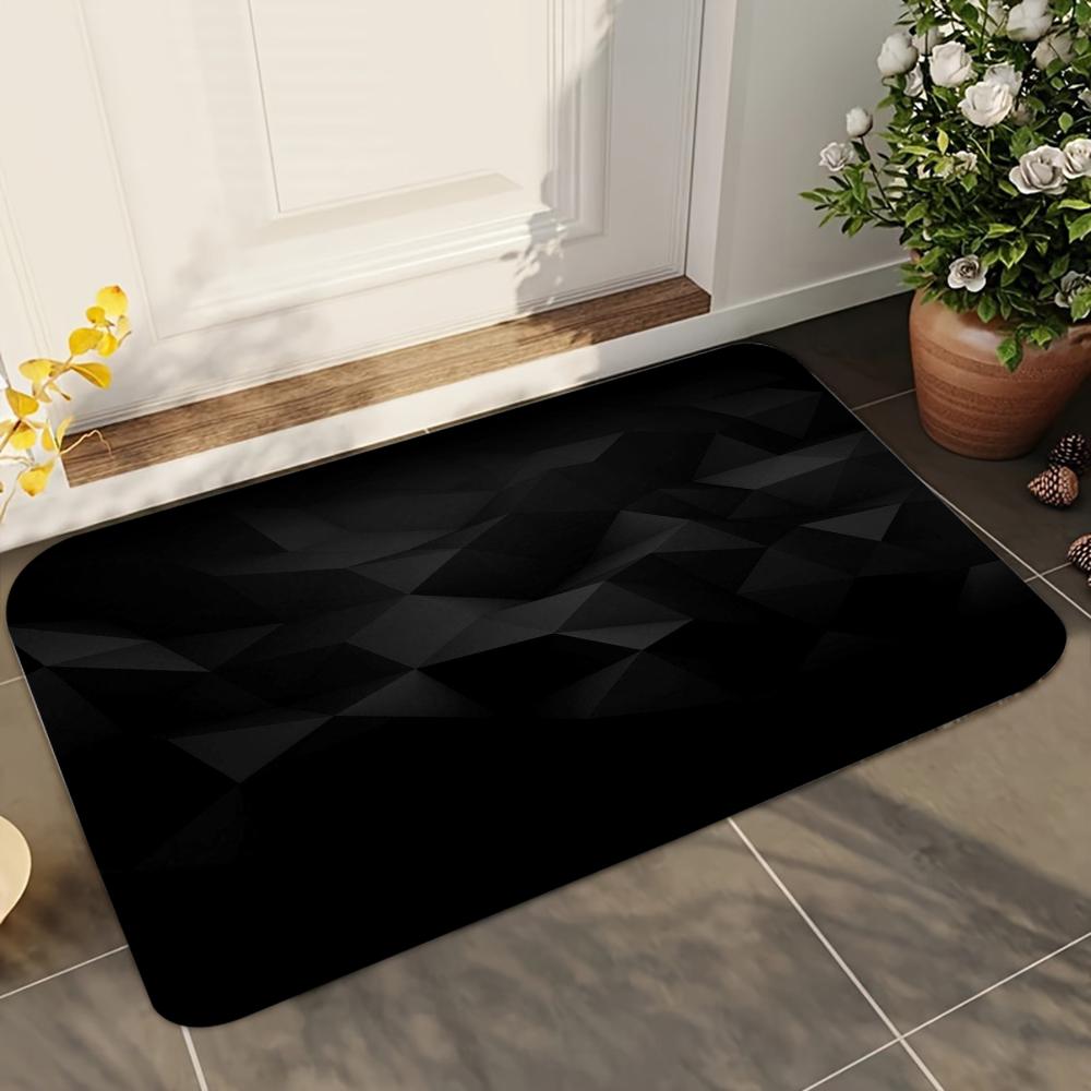 

1pc Colorful Geometric Bathroom Mat Absorbent Anti-Slip Floor Mat for Home Kitchen Decor Non-Slip Carpet 40x60cm