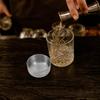 2 Pièces Couvercles pour Shaker en Acier Inoxydable Anti-renversement Réutilisables Remplacement pour Tasses à Mélanger Cocktails Jus Thé