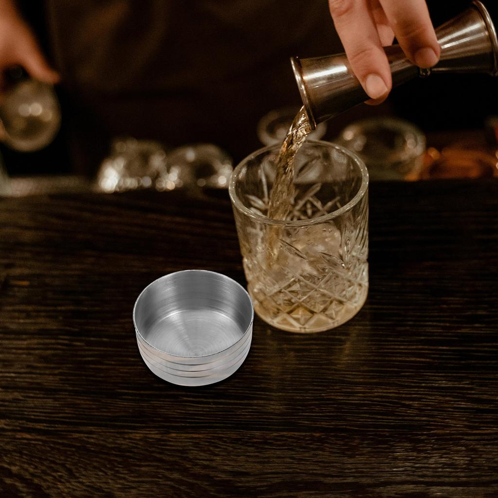 2 Pièces Couvercles pour Shaker en Acier Inoxydable Anti-renversement Réutilisables Remplacement pour Tasses à Mélanger Cocktails Jus Thé