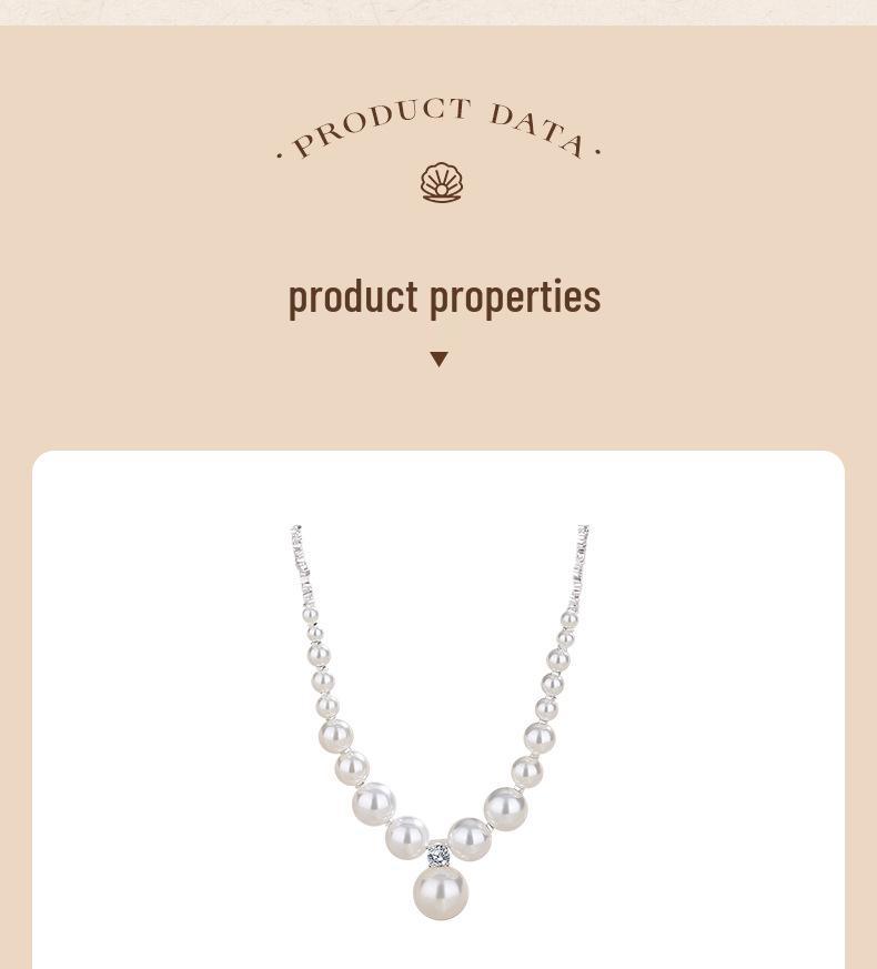 Luxurious S925 Sterling Silver Clavicle Necklace with Crushed Silver and French-Style Round Imitation Pearls.