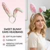 Bunny Ears Headband, Soft-Touch Easter Headband for Themed Party Birthday Costume, Cute and Quirky Cosplay Headwear