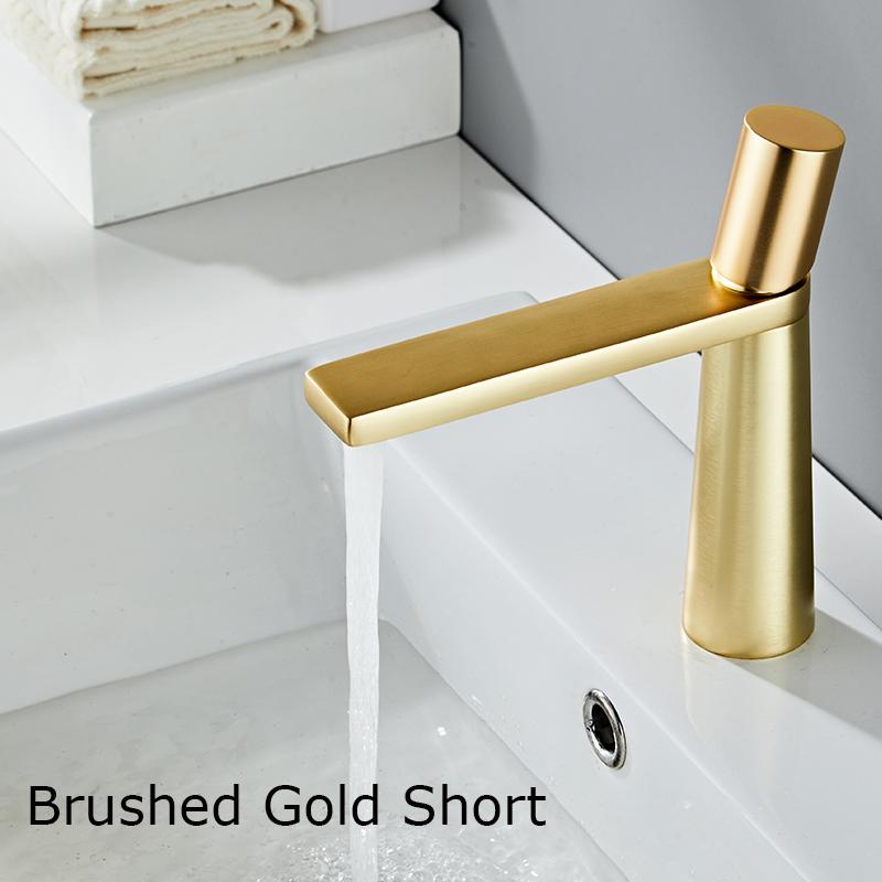 BAKALA Basin Faucets Modern Bathroom Mixer Tap Brass Washbasin Faucet Single Handle Single Hole Elegant Crane For Bathroom