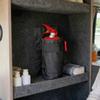 Car fire extinguisher organizer Durable trunk storage bag and seat back bracket for storing fire extinguishers in vehicles