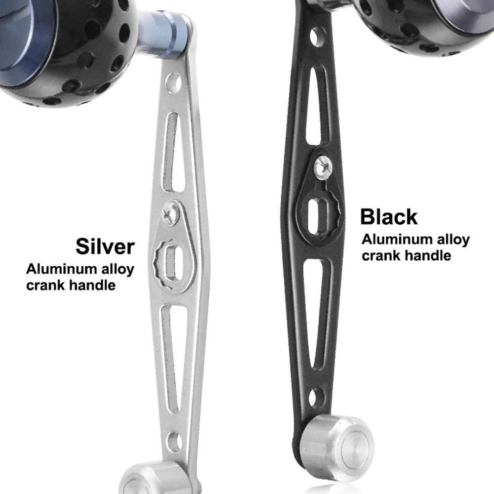 Baitcasting Power Handle Aluminum Alloy Rocker Arm for Bait Caster Round Fishing Reel Handle Knob Replacement Parts