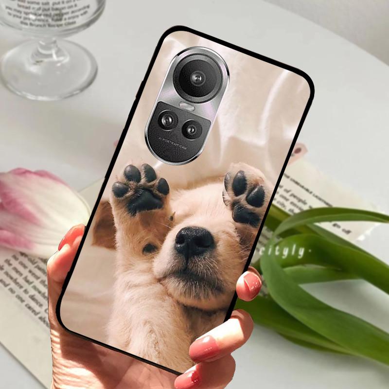 For Oppo Reno 10 5G CPH2531 Case Reno10 Shockproof Soft TPU Silicone Phone Cover For Oppo Reno 10 Pro 5G CPH2525 Funda Cartoon