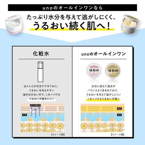 Uno (Uno) Vital Cream Perfection (Quasi-drug) Aging Care All-in-one Cream 90g + Bonus Men's Skin Care Skin Stain Prevention Rough Skin Dryness Shiny D