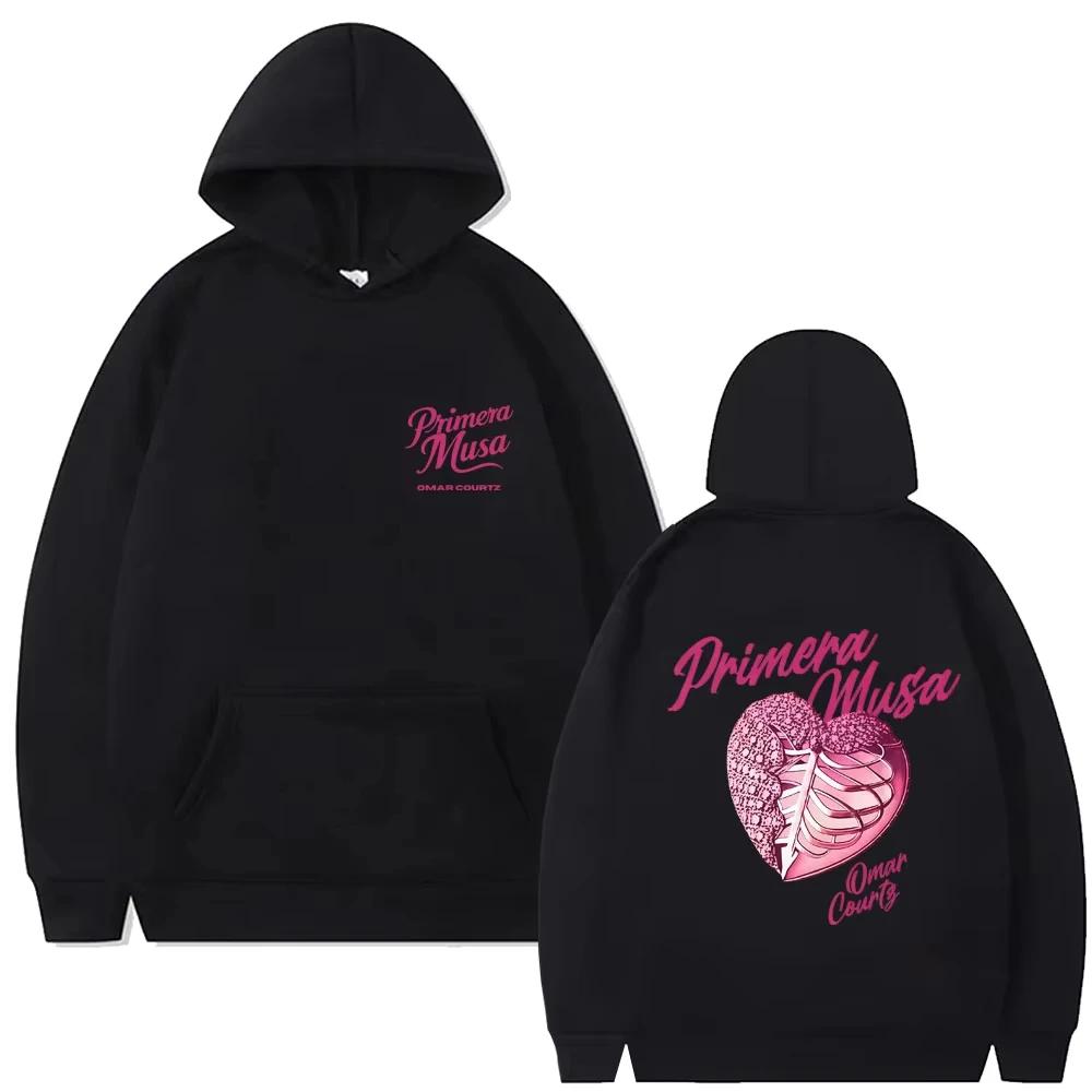 

Hot Sale Rapper Omar Courtz Primera Musa Heart 2026 Merch Hoodie Men s Hip Hop Fashion Streetwear Women Vintage Pullover Hoodies 4XL