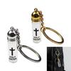 6 Units Glass Crucifix Keychain Watertight Vessel With Reinforced Carabiner Multipurpose Use For Home Or Travel