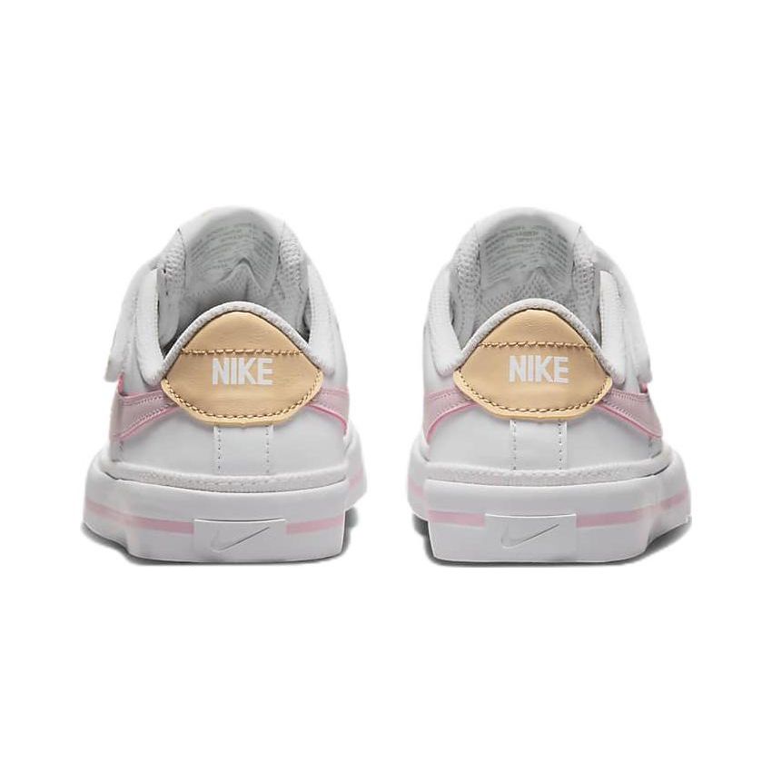 Nike Court Legacy PS Bílé Růžové Pěnové Dětské Tenisky Sezamový Medový meloun DA5381-115