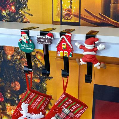 Christmas Stocking Rack, Mantel Rack, Decorative Metal Hook, Christmas Stocking Rack, Fireplace Clip, Christmas Party Decoration