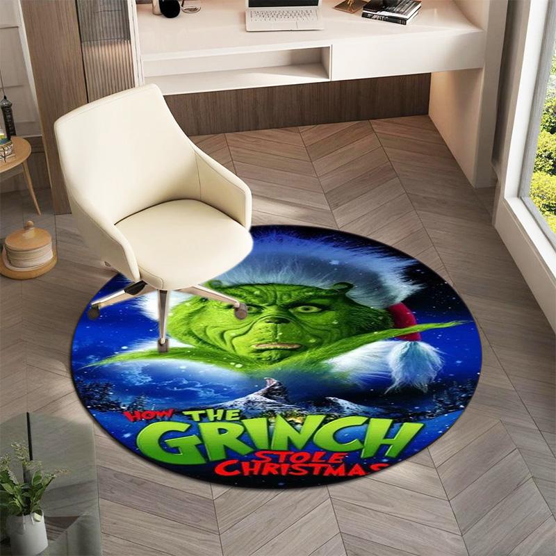 American Christmas Comedy How the Grinch Stole Christmas carpet Household goods decoration anti slip home table and chair mat aisle door mat carpet 5