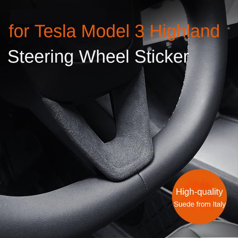 Pro Tesla Model 3 Highland 2024 Ochranný kryt panelu volantu Upravené Příslušenství Ochranná nálepka ozdoba ozdoby