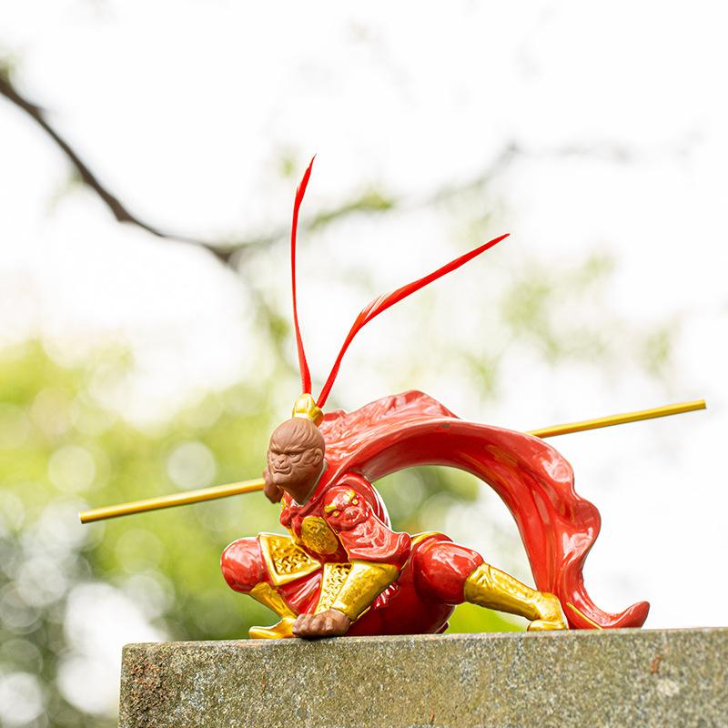 Creative Dou Defeats Buddha Car Decoration, Qi Tian Da Sheng, Sun Wukong Monkey, Personalized Car Decoration