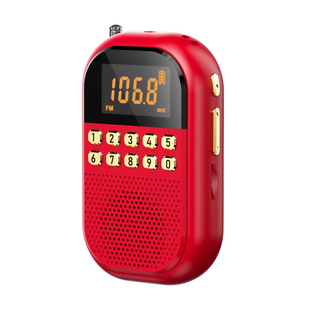 2025 New Mini Portable Radio FM/AM 1100mAh Card-rechargeable Bluetooth Radio