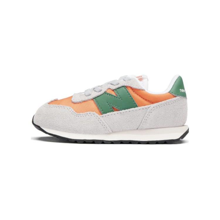 New Balance Nb 237 Durable Non-Slip Low-Top Running Shoes Baby sneaker Orange Gray IH237SI