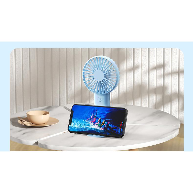 Multifunctional Handheld Portable Fan, Desktop Fan with Phone Holder Stand
