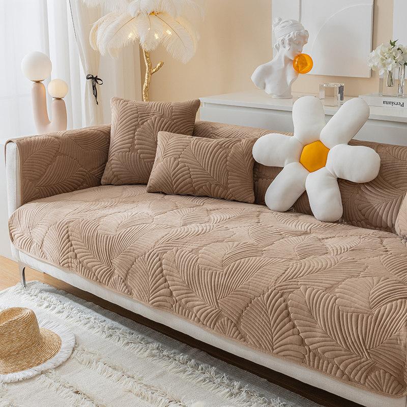 Sofa Kissen Rutschfest Einfach Modern Wintertag Kurzplüsch Sitzkissen Verdickt Vier Jahreszeiten Leder Sofa Überwurf Handtuch