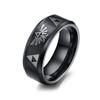 Mode Anime Triforce Dreieck Symbol Bandring für Männer Frauen Edelstahl Fingerringe Cosplay Party Schmuck Geschenke