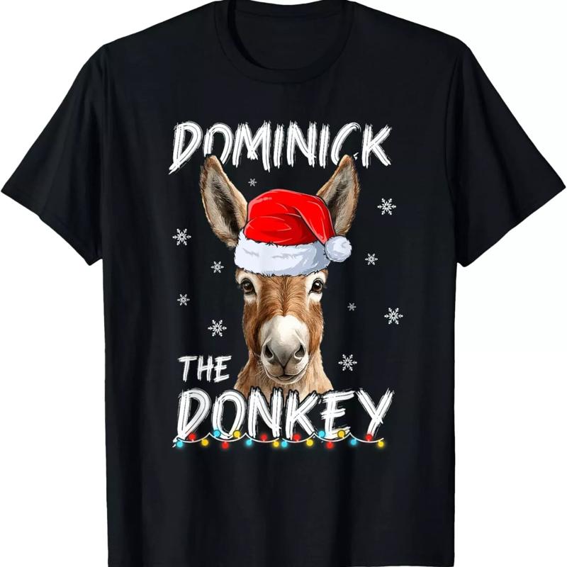 Dominick The Donkey Christmas Funny Xmas Lover T Shirt