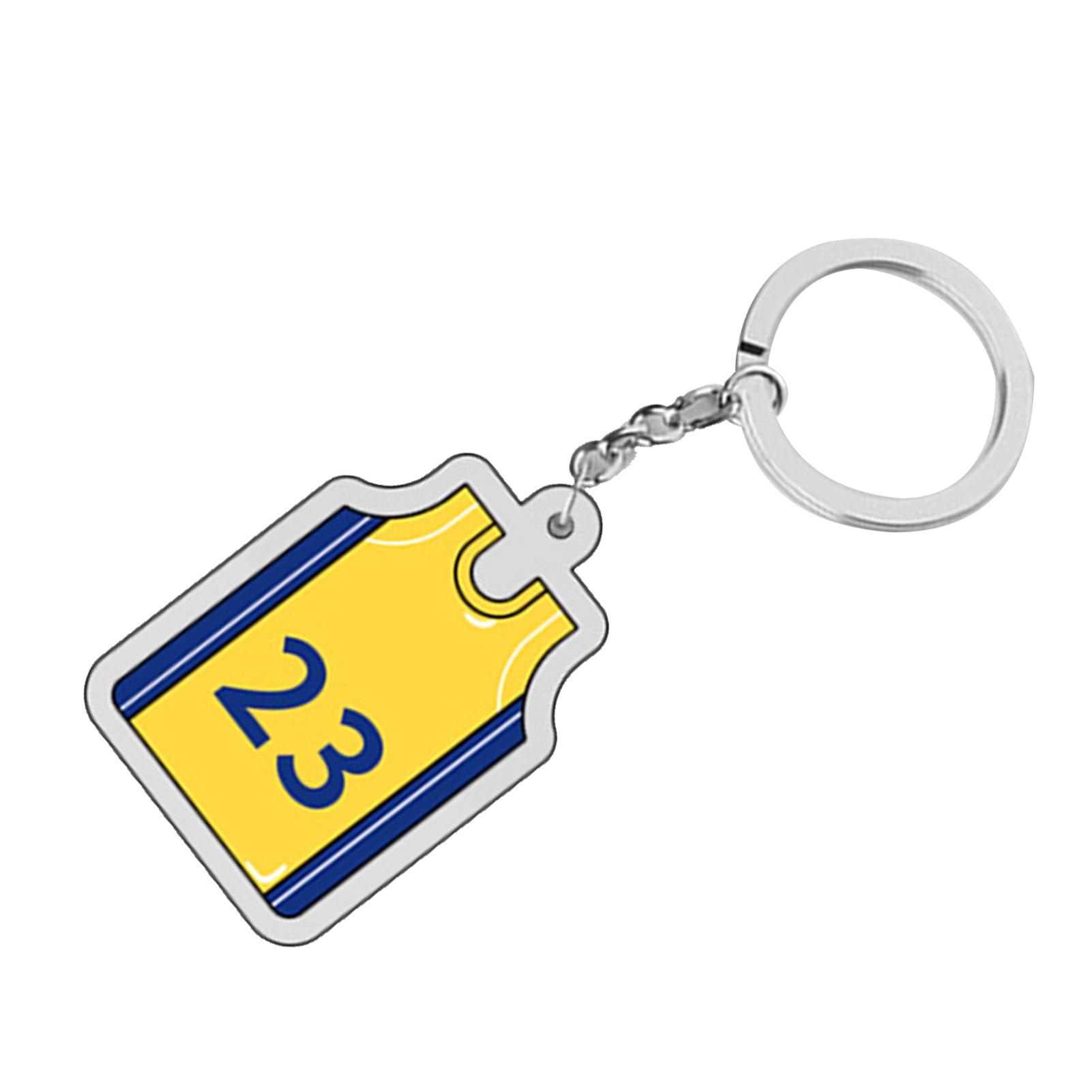 Звезда баскетбола Брелок-джерси Номер 8 Брелок-джерси спортивной звезды Акриловая DIY подвеска Баскетбольный аксессуар Номер 8