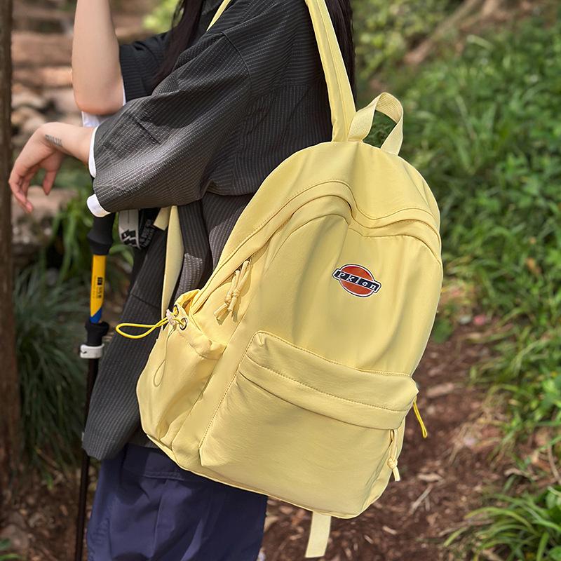 Backpack New large-capacity backpack Junior high school student high-value schoolbag Anti-theft simple student schoolbag
