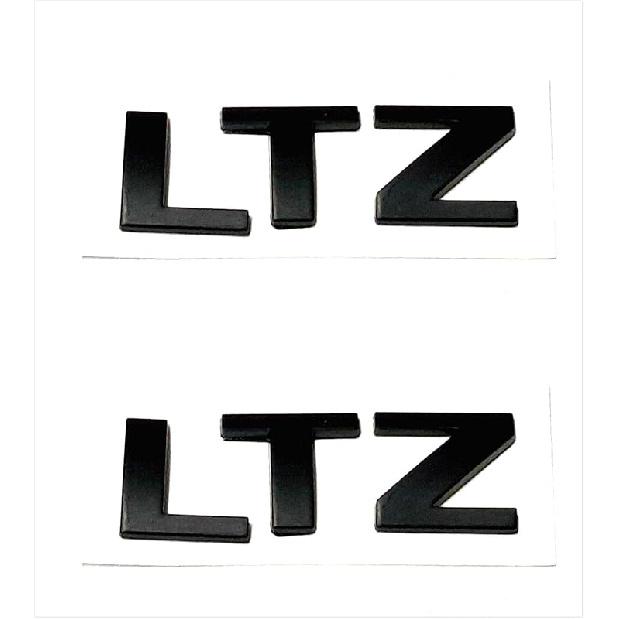 Vestian (CV) 2 Pair Black LTZ Emblems Badge Nameplate for Chevy Tahoe Suburban Silverado Avalanche Sierra LTZ(Matte Black)