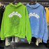 Meichao Sp5der Hot Diamond Foam Printing High Quality Cotton Casual Loose Hoodie Sweater Men and Women
