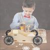 Children's Diy Rubber Band Powered Car Material Pack Educational Physics Science Toy