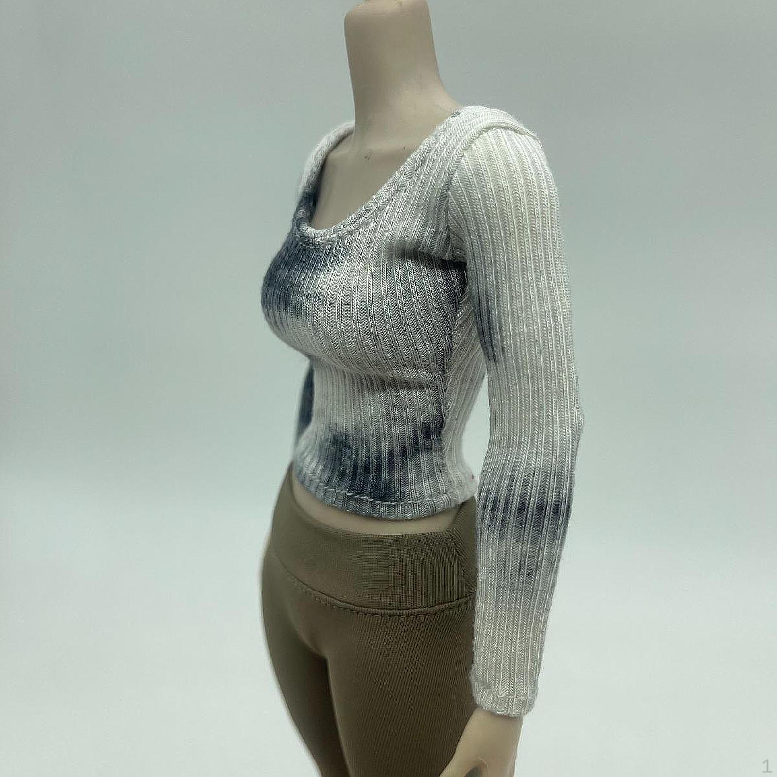 

1/6 фігурки Одяг Стильна міні-лялька Повсякденний топ DIY Жіночий одяг для ляльок Low collar