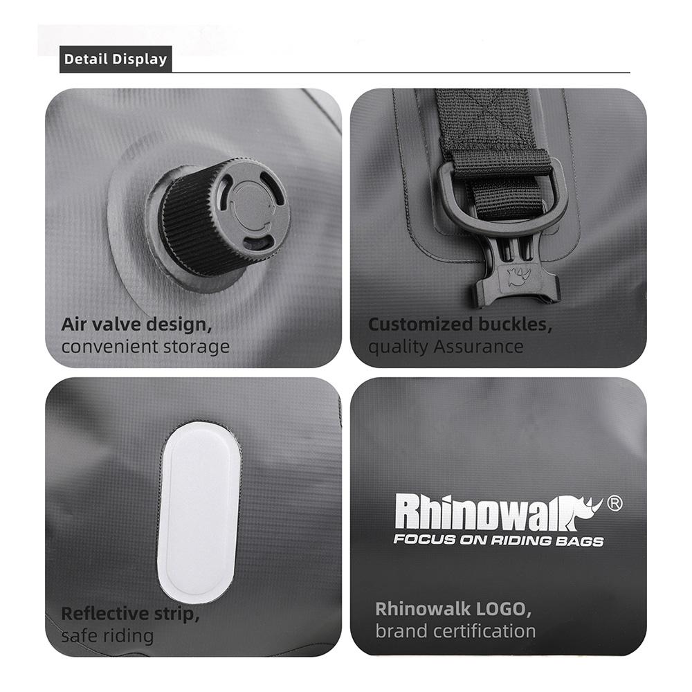 Motorcycle Rearseat Bag 45L Large Capacity Motorcycle Bag Universal Motorcycle Riding Rear Bag