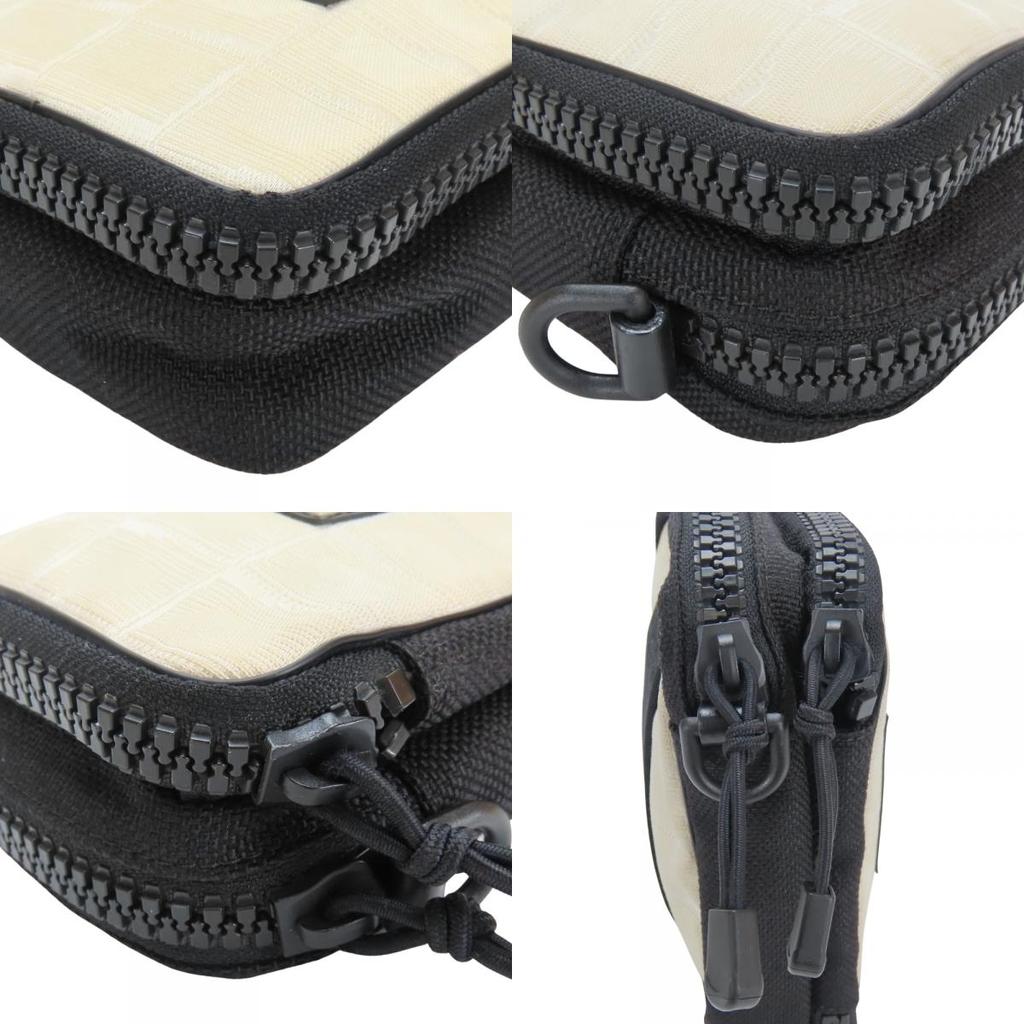Used CHANEL Shoulder Bag Sports line A22059 COCO Mark Jacquard nylon Ivory black 8th