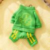 Pet Clothes Autumn and Winter Warm Dog Clothes Cute Bear Traction Sweater Fleece Puppy Cat Clothing