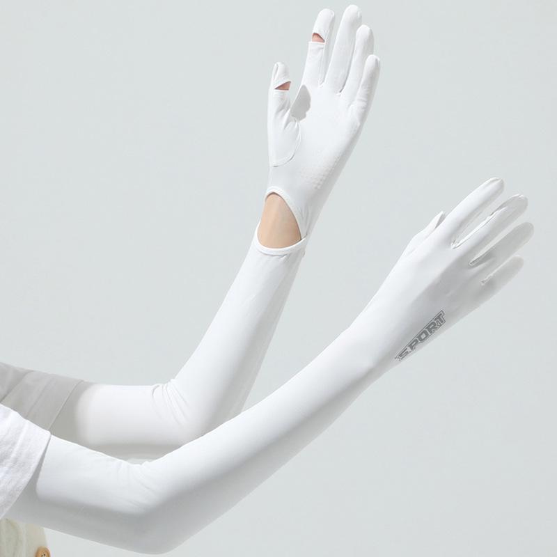 Women s Nylon Ice Silk UV Protection Cycling Gloves One Size