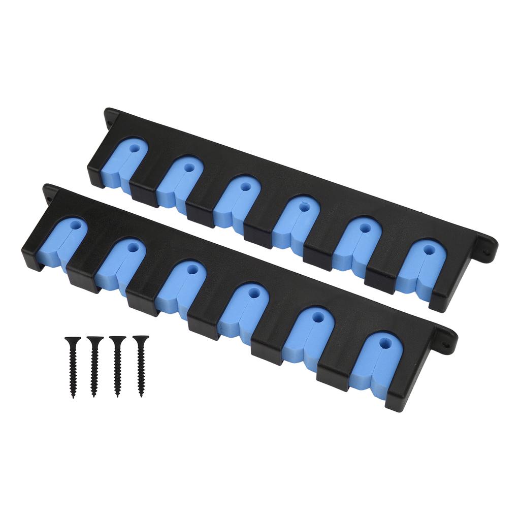 Wall Mounted Fishing Rod Rack Chemical Resistant Vertical 6 Fishing Rod Holder with 4 Screws