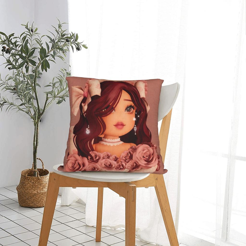 Girls Game Royale High Pillow Cover Graphic Cushion Cover Morden Pillow Case For Office Car Home Decor