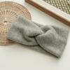 Korean-style hair accessory, vintage chic autumn and winter knitted cross headband, simple Mori girl versatile headband