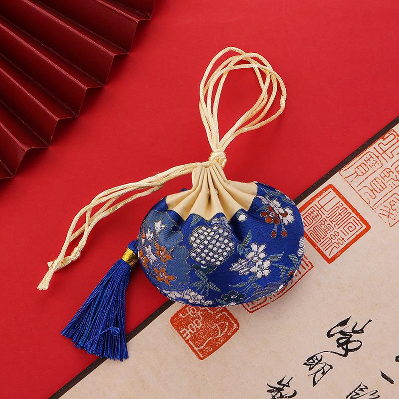 Chinese Style Purse Pouch Drawstring Women Tassel Storage Bag Multi-Color Embroidery Cloth Jewelry Pouch For Wedding Guests