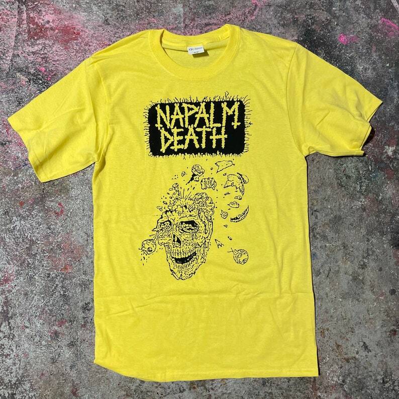 SALE Napalm Death band Shirt Napalm Death Grindcore band Unisex T-Shirt XL