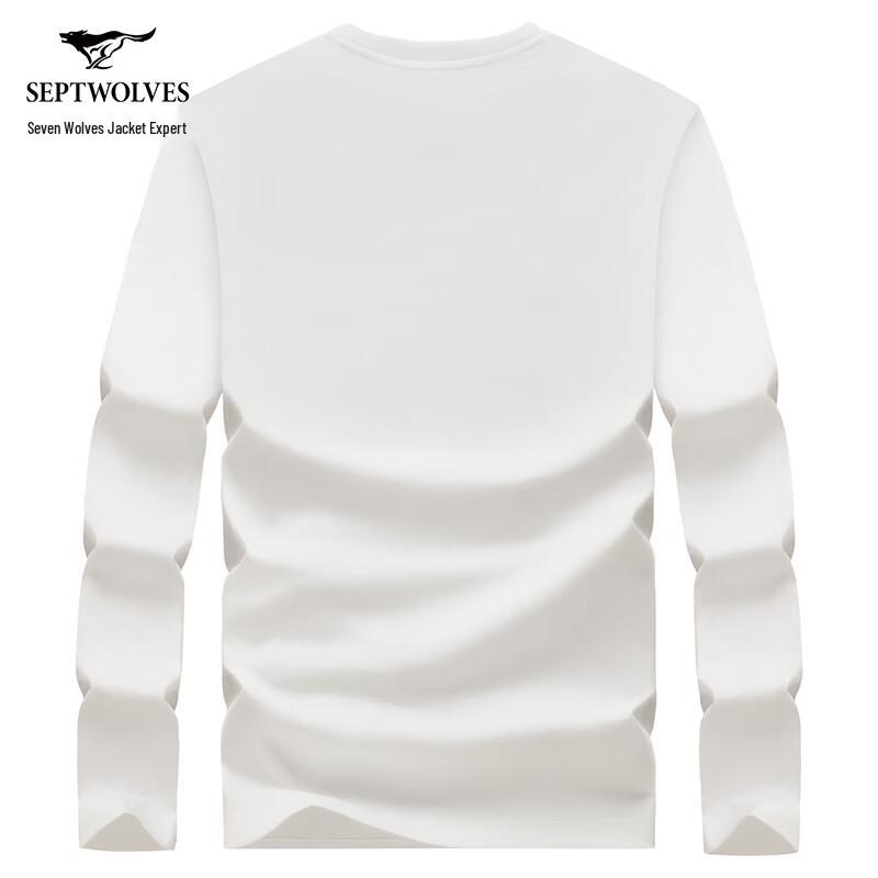 Septwolves Men's Long Sleeve Cotton T-shirt