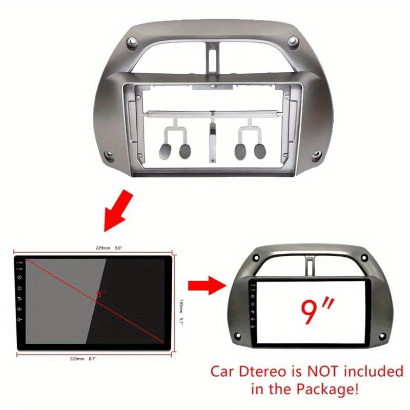9 Inch Frame Car Fascia Fit for RAV4 2001-2005 Car Frame Kits Fitting Panel Frame Dashboard Kit