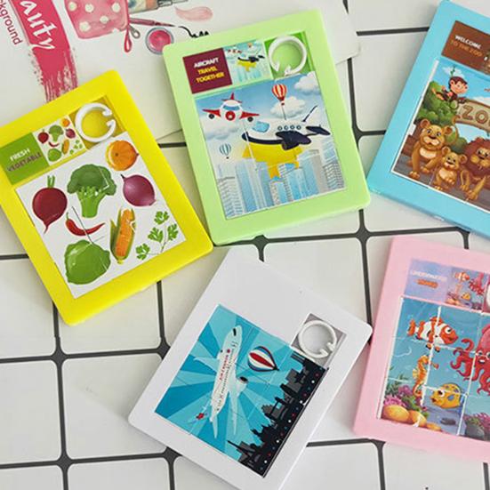3Pcs Slide Pattern Puzzle Hand-eye Coordination Burrs-free Accessory Brain Teaser Slide Puzzle for Children