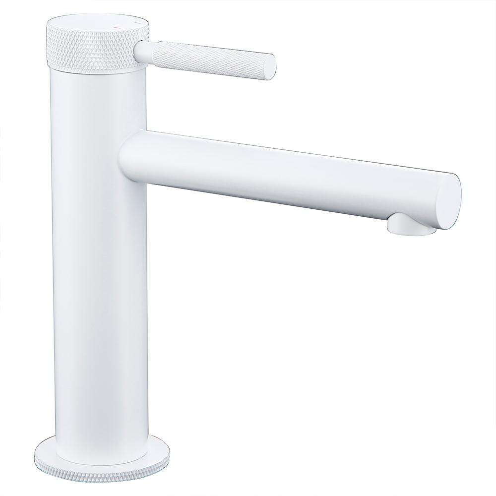 Polished chrome Basin Faucet Single Hole Single Handle Hot Cold Mixer Knurled Sink Tap Vanity Water Tapware Bathroom Faucet