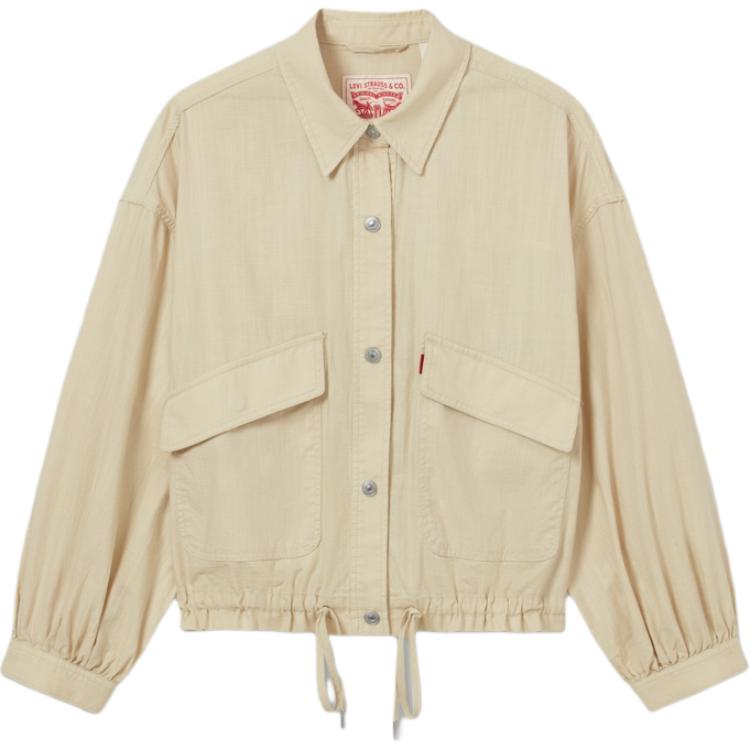 Levi s Women s Long Sleeve Cotton Shirt White 002YL-0001 XS