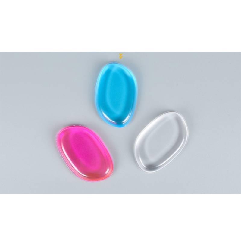 Premium Jelly Silicone Powder Puff Kit Soft Resilient Leaf Waterdrop Shape Easy To Wash