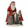 Regal Tidings Santa & Child Scene Figurine with LED.