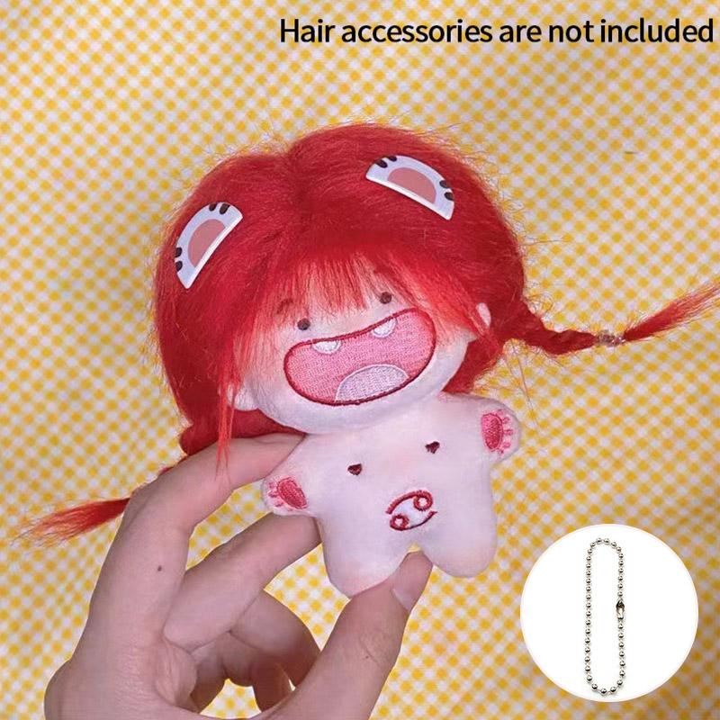 12 Zodiac Constellations Keychain Cute Kawaii Cartoon Stuffed Doll Fashion Bag Charms Phone Car Key Hanging Pendant Birthday Gifts