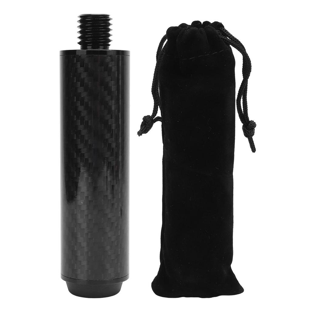 4 Inch Carbon Fiber Billiard Pool Cue Extension Pool Cue Extender with Rubber Bumper
