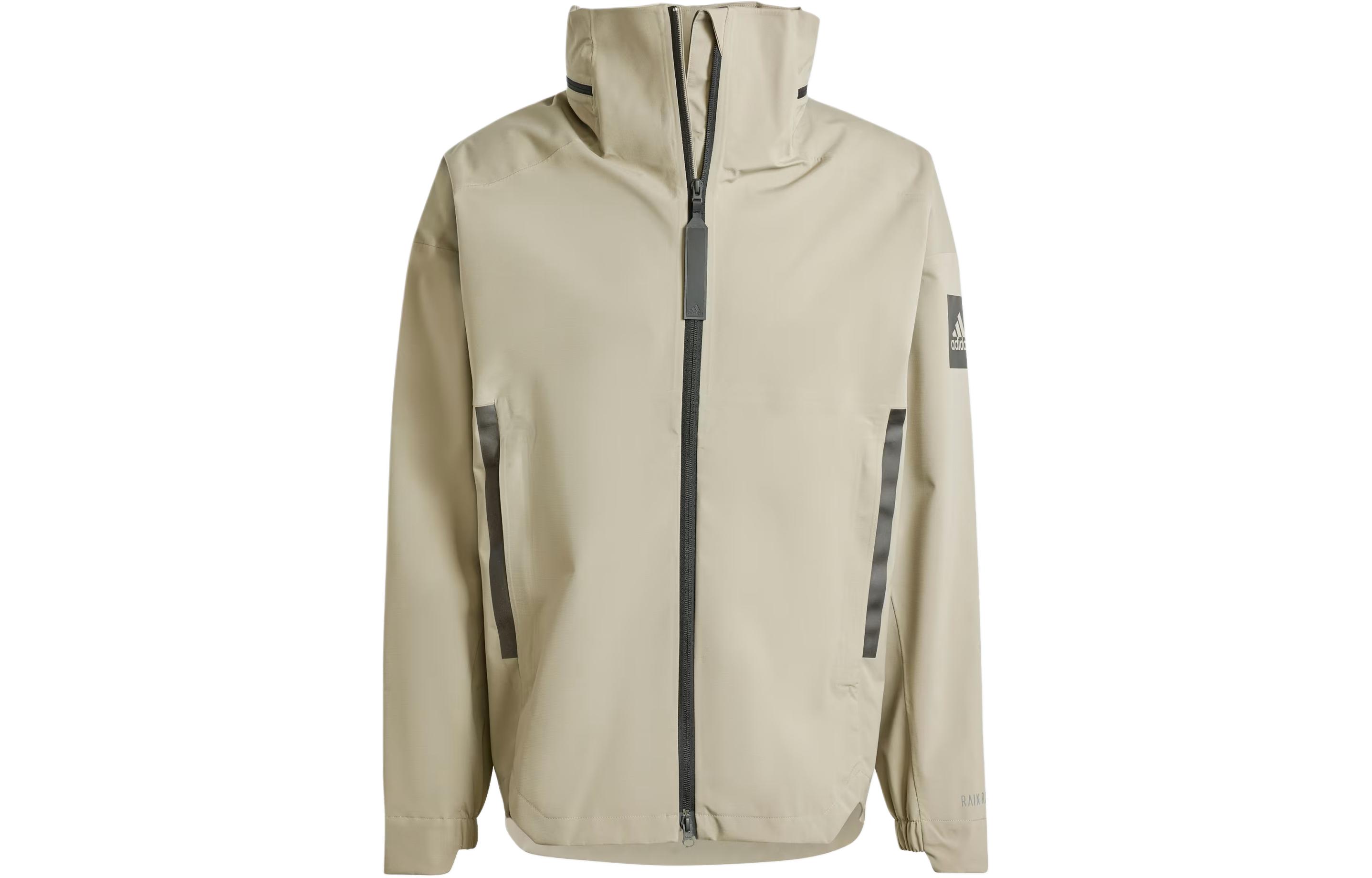 Adidas Myshelter Rain.Rdy Jacket Jackets & Coats Men s Pebble Silver Gray IP5571 M