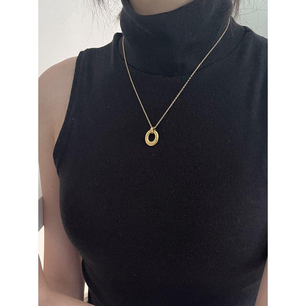 Silver925 Donut Necklace (2Color)